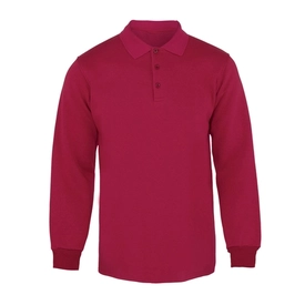Polo Pike Uzun Kol Tişört Bordo