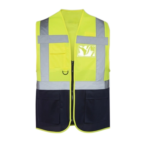 Mühendis Yeleği Neon Sarı - Lacivert