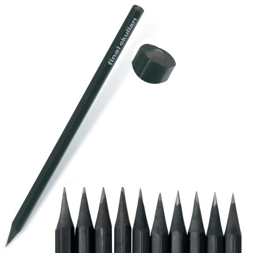 Köşeli Siyah Kurşun Kalem
